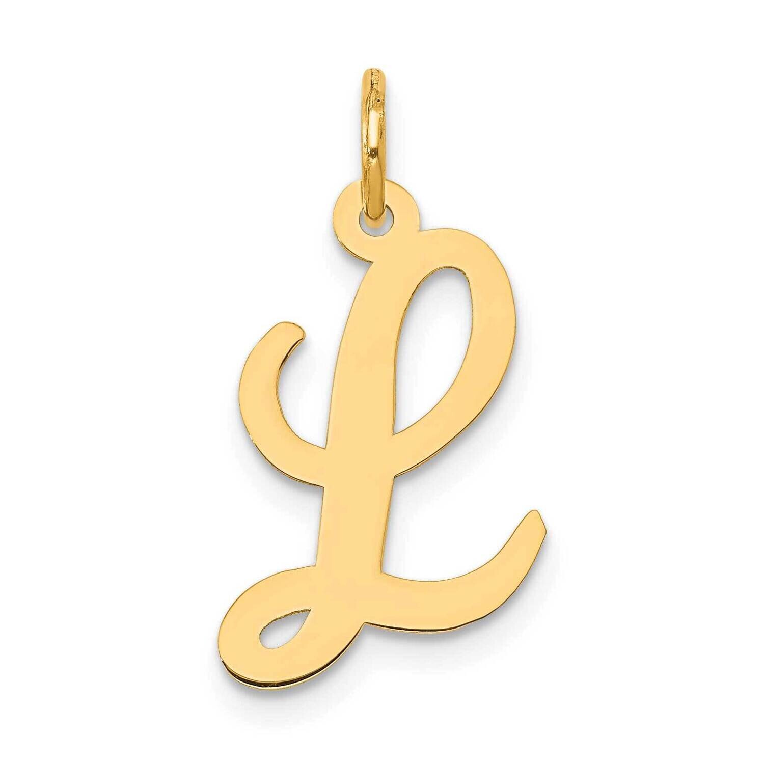 Medium Script Letter L Initial Charm 10k Gold 10YC660L, MPN: 10YC660L,
