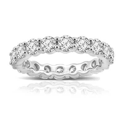 Platinum 3Ct Shared Prong Eternity Mounting Only ET0001-300-45PLMTG, MPN: ET0001-300-45PLMTG,