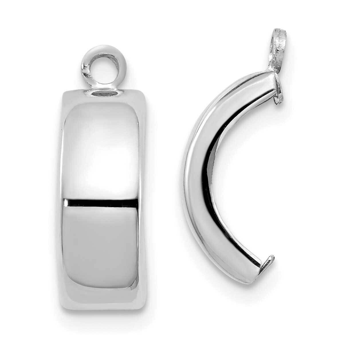 Polished Earring Jackets 10k White Gold 10Y7901J, MPN: 10Y7901J,