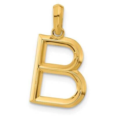 Fancy Pendant Letter B 14k Gold D5668B, MPN: D5668B,
