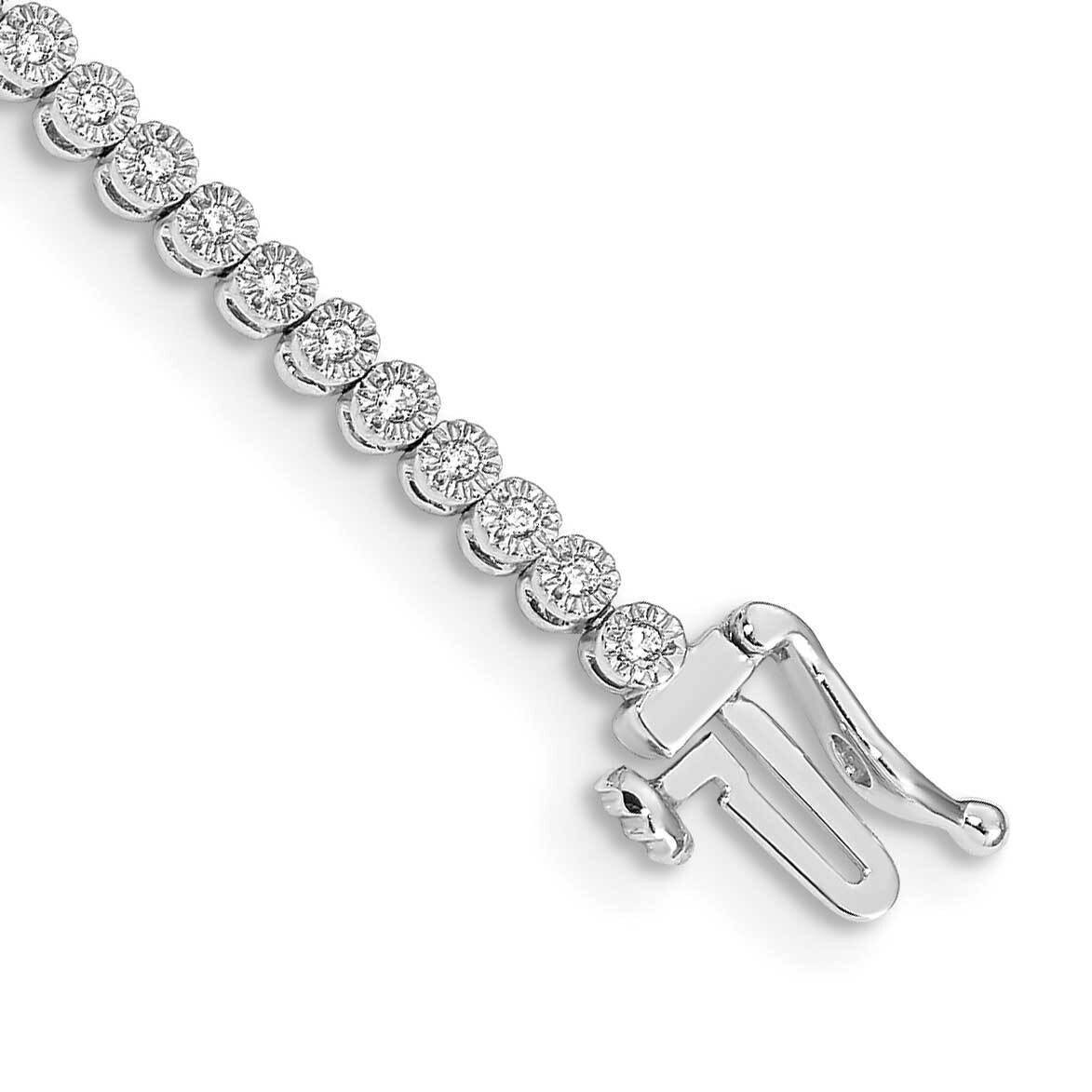 Diamond Tennis Bracelet 7 Inch 10k White Gold BM4648-050-1WA, MPN: BM4648-050-1WA,