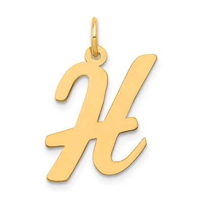 Large Script Letter H Initial Charm 10k Gold 10YC662H, MPN: 10YC662H,