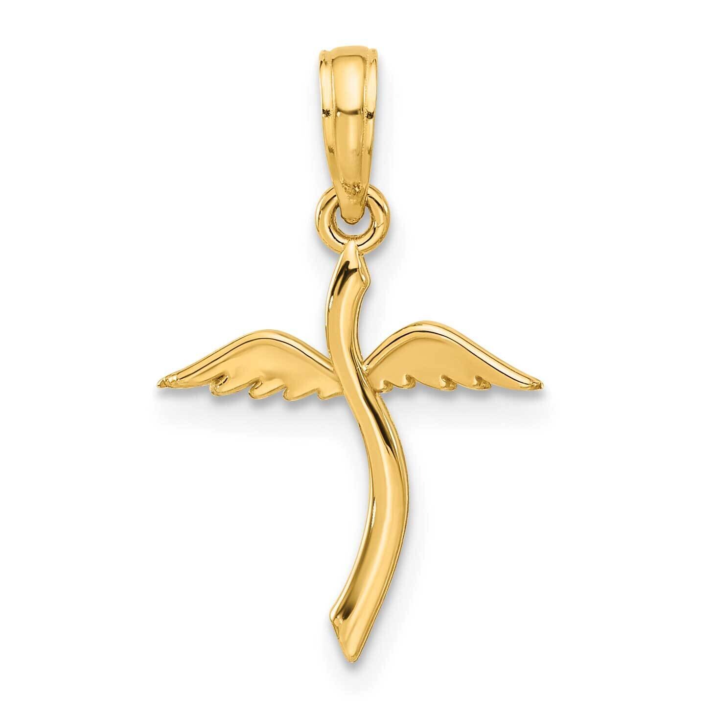 Cross Wings Pendant 14k Polished Gold D5298, MPN: D5298,