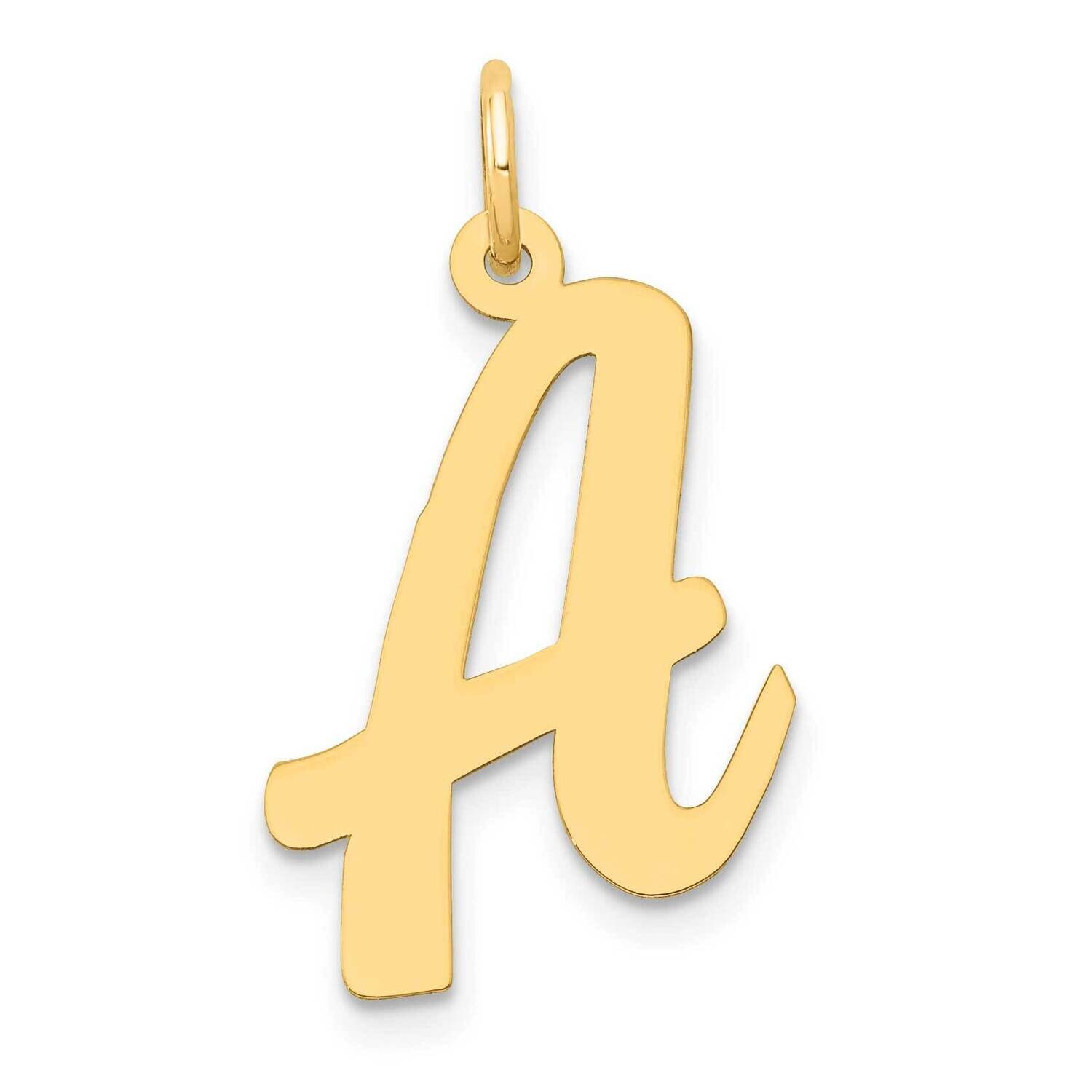 Large Script Letter A Initial Charm 10k Gold 10YC662A, MPN: 10YC662A,