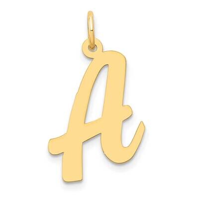 Large Script Letter A Initial Charm 10k Gold 10YC662A, MPN: 10YC662A,