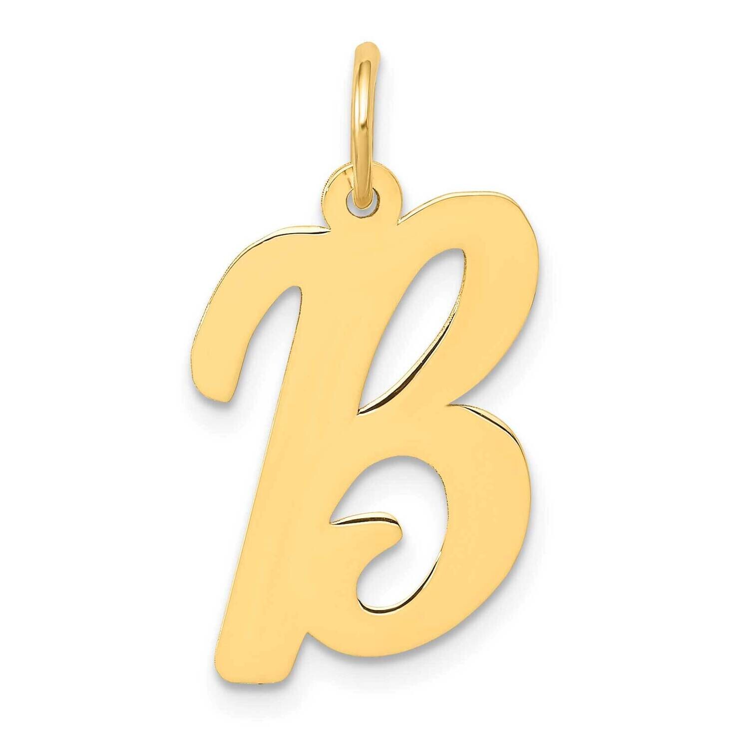 Large Script Letter B Initial Charm 10k Gold 10YC662B, MPN: 10YC662B,