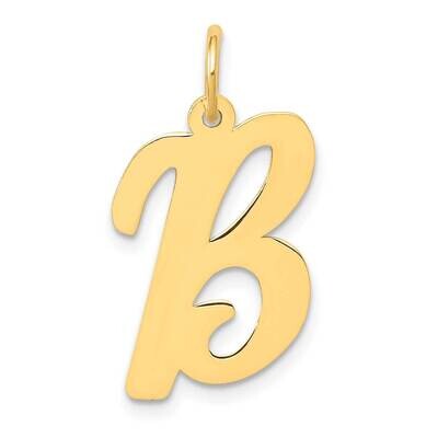 Large Script Letter B Initial Charm 10k Gold 10YC662B, MPN: 10YC662B,