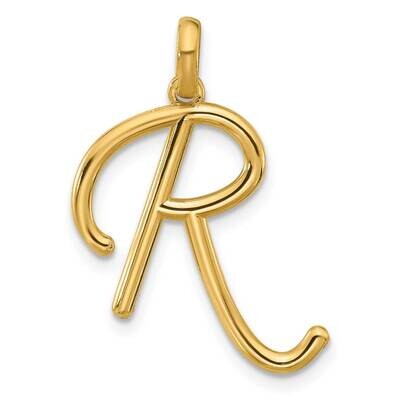 Fancy Pendant Letter R 14k Gold D5669R, MPN: D5669R,