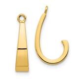 J-Hoop Earring Jackets 10k Polished Gold 10XY658, MPN: 10XY658, 716838383061