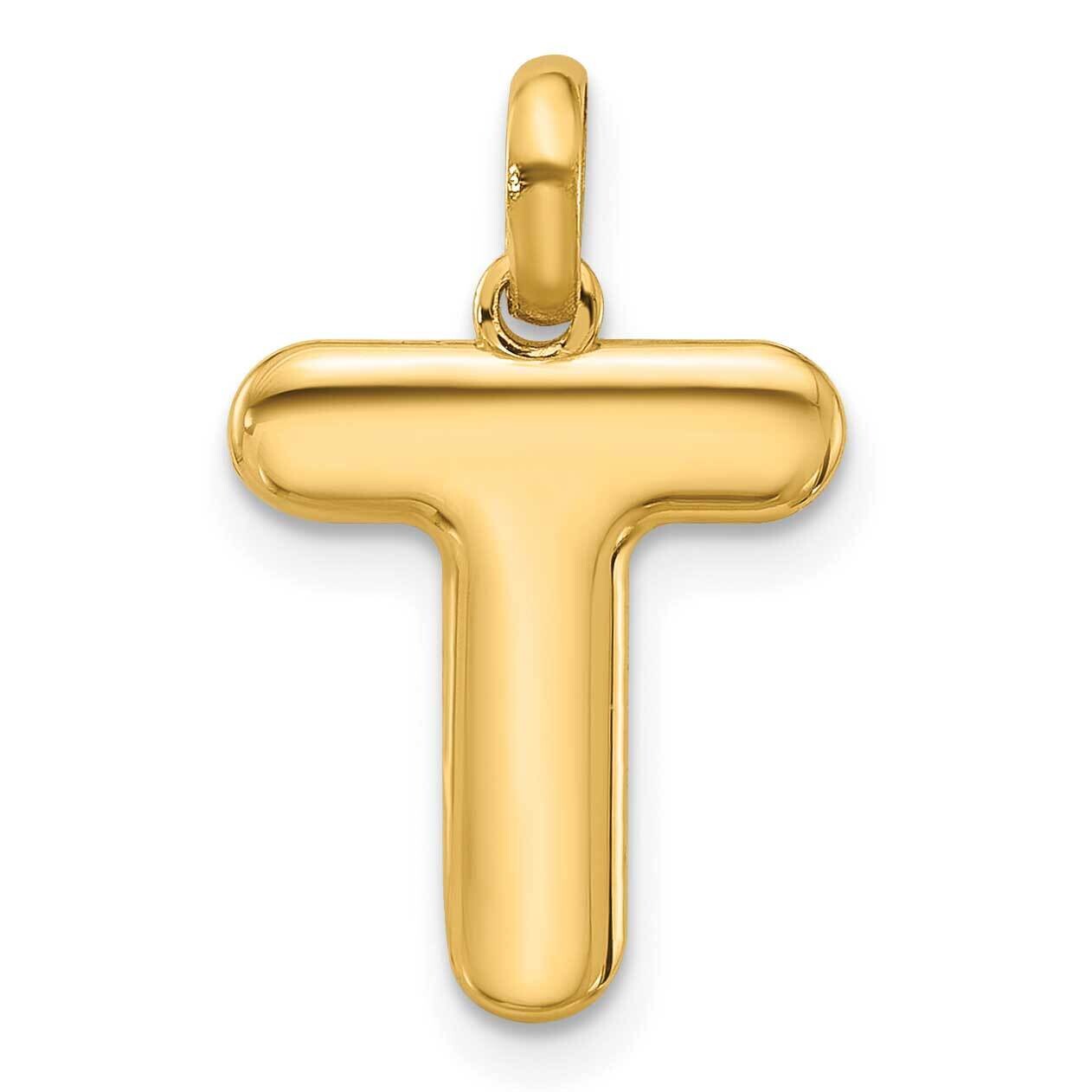 Fancy Pendant Letter T 14k Gold D5670T, MPN: D5670T,