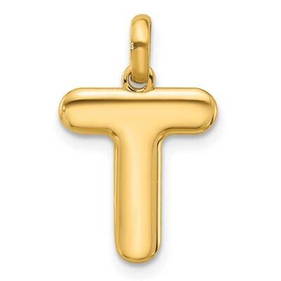 Fancy Pendant Letter T 14k Gold D5670T, MPN: D5670T,