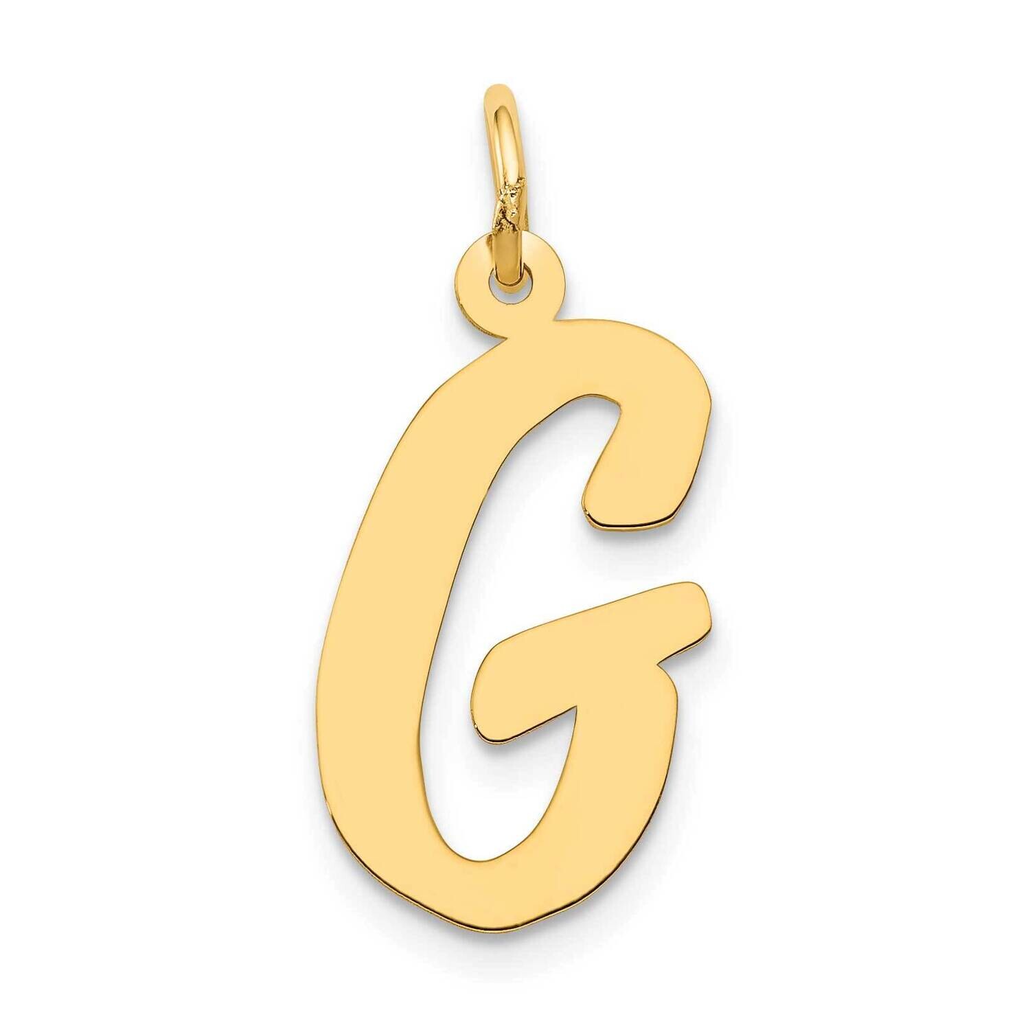 Large Script Letter G Initial Charm 10k Gold 10YC662G, MPN: 10YC662G,