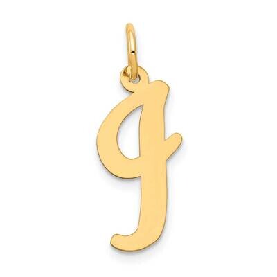 Large Script Letter I Initial Charm 10k Gold 10YC662I, MPN: 10YC662I,