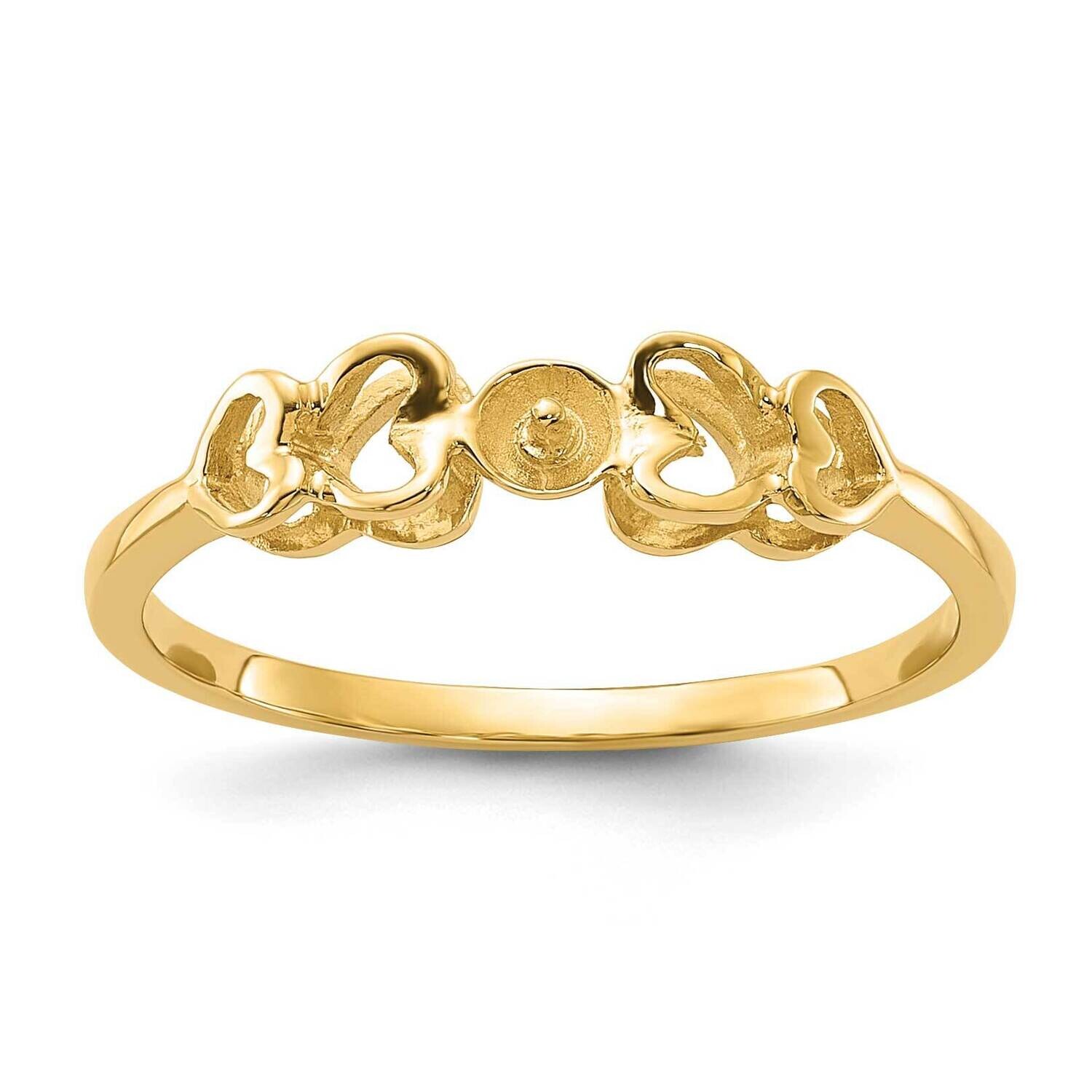 Pearl Ring Mounting 10k Polished Gold 10Y1869, MPN: 10Y1869,