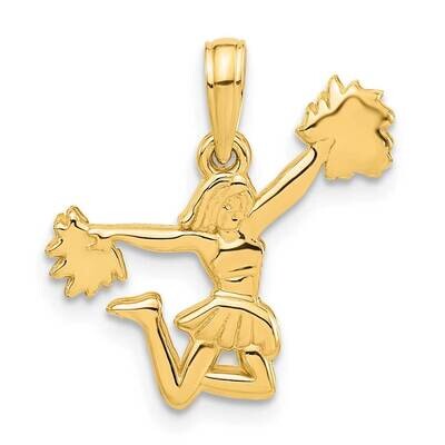 Cheerleader Pendant 14k Polished Gold D5289, MPN: D5289,