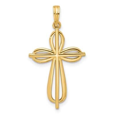 Fancy Cross Charm 14k Gold D5511 by Men&#39;s Jewelry and Accessories, MPN: D5511,