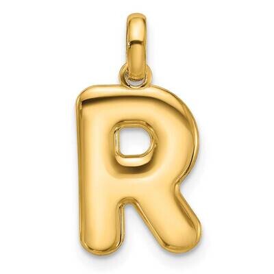 Fancy Pendant Letter R 14k Gold D5670R, MPN: D5670R,