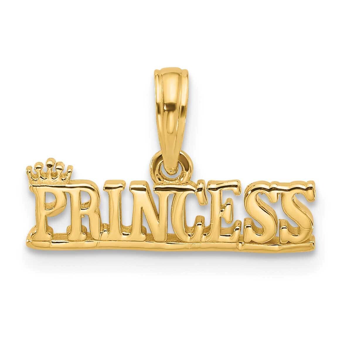 Princess Charm 14k Polished Gold D5613