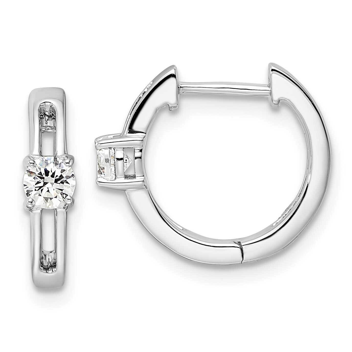 True Origin Diamond Vs/Si D E F Hinged Hoops Earrings 14k White Gold EM9374-032-WLD, MPN: EM9374-03…