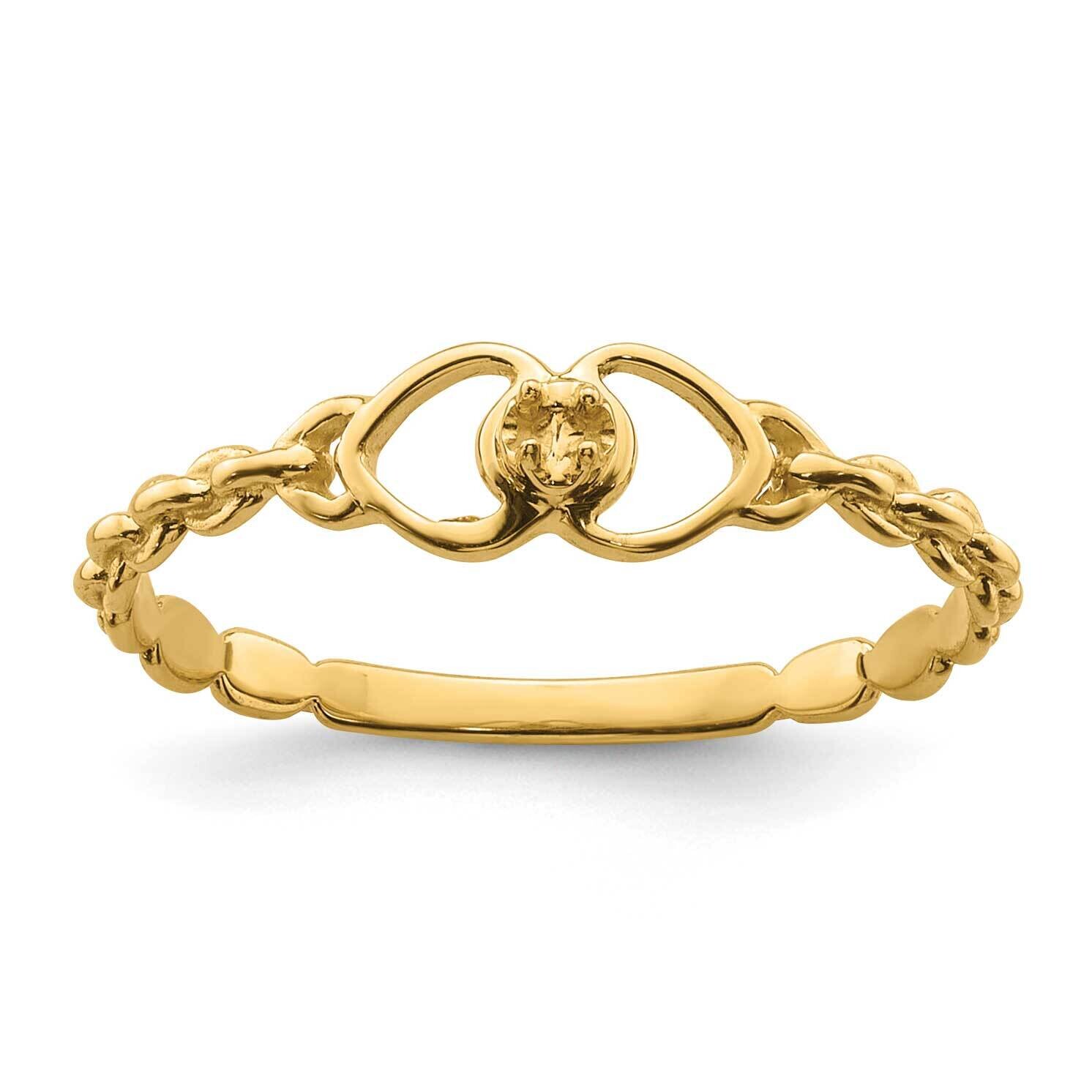 .01Ct. Diamond Heart Ring Mounting 10k Gold 10Y4200, MPN: 10Y4200,