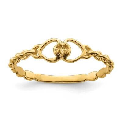 .01Ct. Diamond Heart Ring Mounting 10k Gold 10Y4200, MPN: 10Y4200,