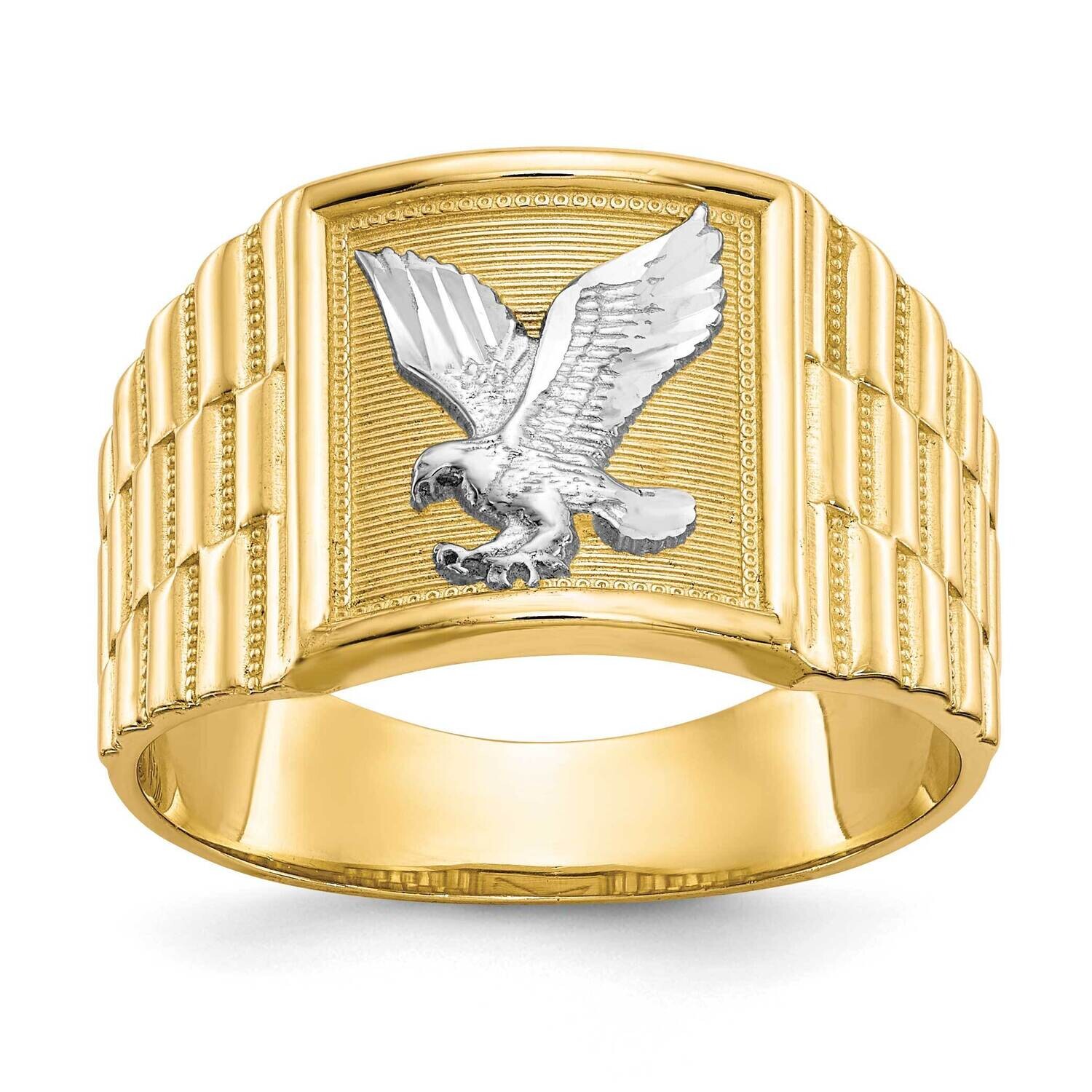 Rhodium Men&#39;s Eagle Ring 14k Gold CZ1295 by Men&#39;s Jewelry and Accessories, MPN: CZ1295, 196904129890