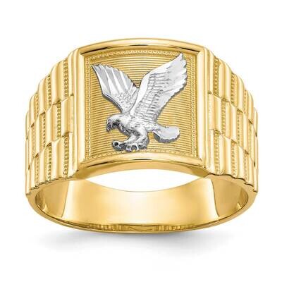 Rhodium Men&#39;s Eagle Ring 14k Gold CZ1295 by Men&#39;s Jewelry and Accessories, MPN: CZ1295, 196904129890