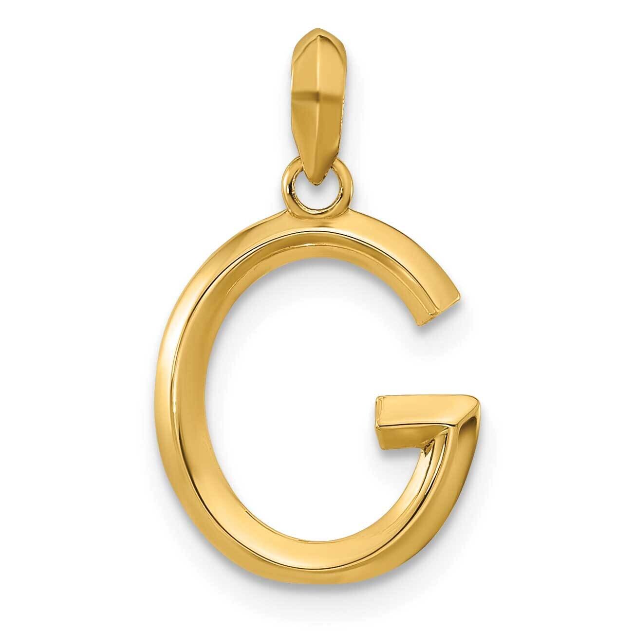 Fancy Pendant Letter G 14k Gold D5668G, MPN: D5668G,