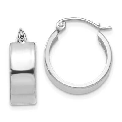 Small Hoop Earrings 14k White Gold E785W, MPN: E785W,