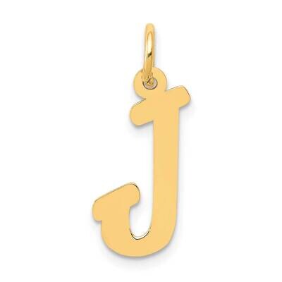 Medium Script Letter J Initial Charm 10k Gold 10YC660J, MPN: 10YC660J,