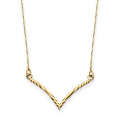 V Necklace 10k Gold 10XP5059, MPN: 10XP5059,