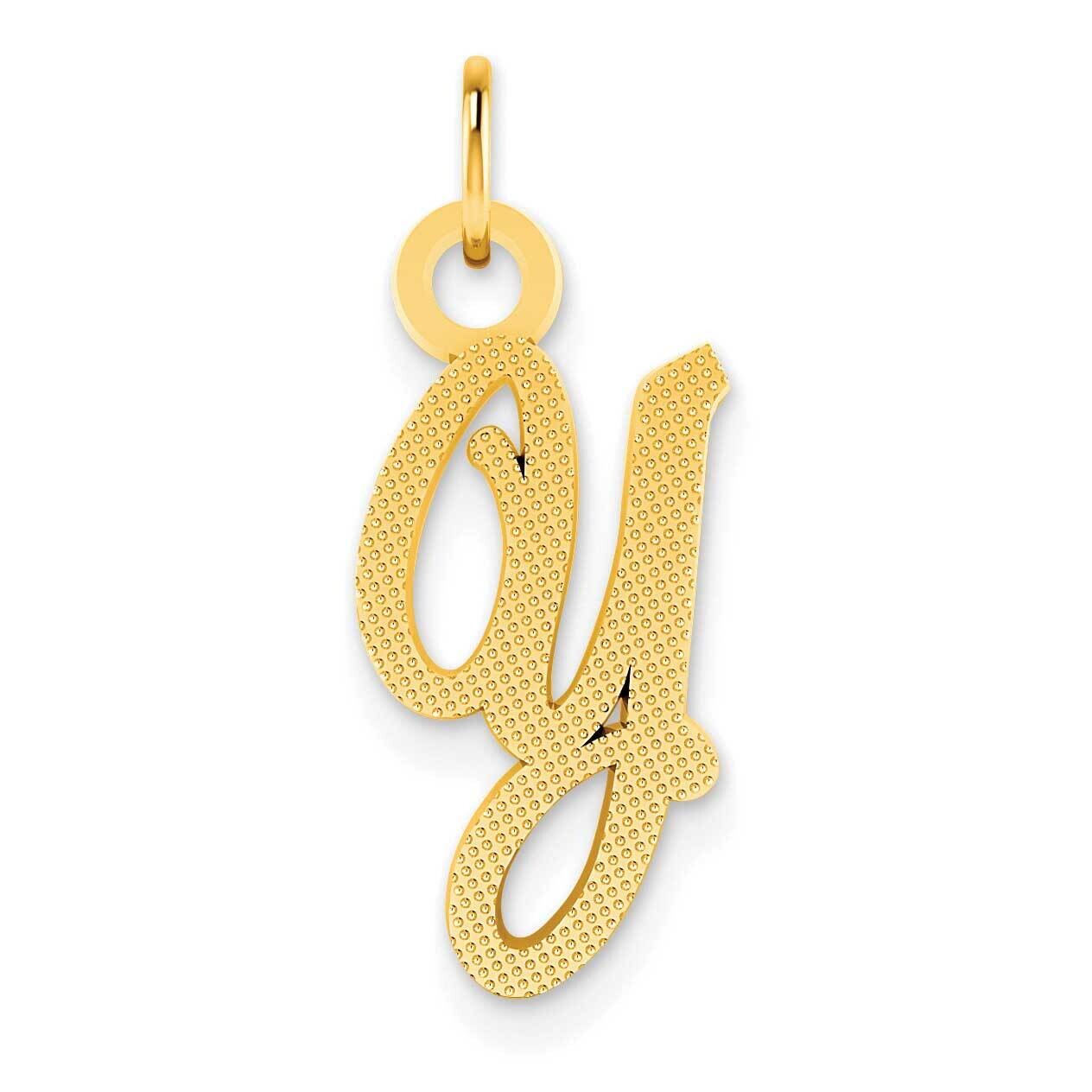 Casted Initial Y Charm 14k Gold C564Y, MPN: C564Y, 196904077344
