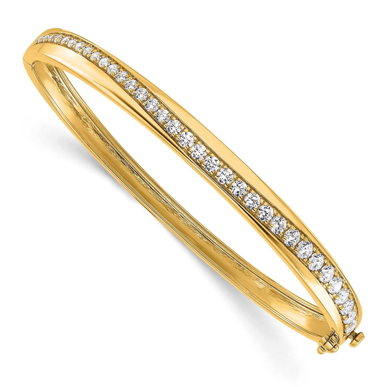 True Origin Diamond Vs/Si D E F Bangle Bracelet 6.75 Inch 14k Gold BM9383-162-YLD, MPN: BM9383-162-…
