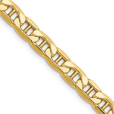 6.25mm Semi-Solid Anchor Chain 20 Inch 14k Gold BC196-20, MPN: BC196-20,