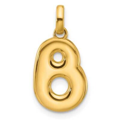 Fancy Pendant Letter B 14k Gold D5670B, MPN: D5670B,