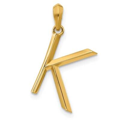 Fancy Pendant Letter K 14k Gold D5668K, MPN: D5668K,
