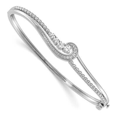 Diamond Infinity Double Bracelet Bangle 14k White Gold BM9694-050-WLG, MPN: BM9694-050-WLG, 8839579…