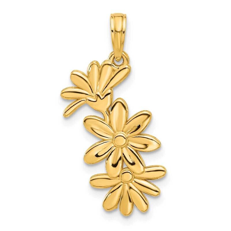 Floral Pendant 14k Polished Gold D5415, MPN: D5415,