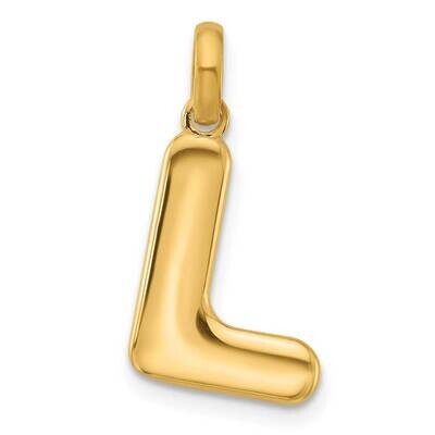 Fancy Pendant Letter L 14k Gold D5670L, MPN: D5670L,