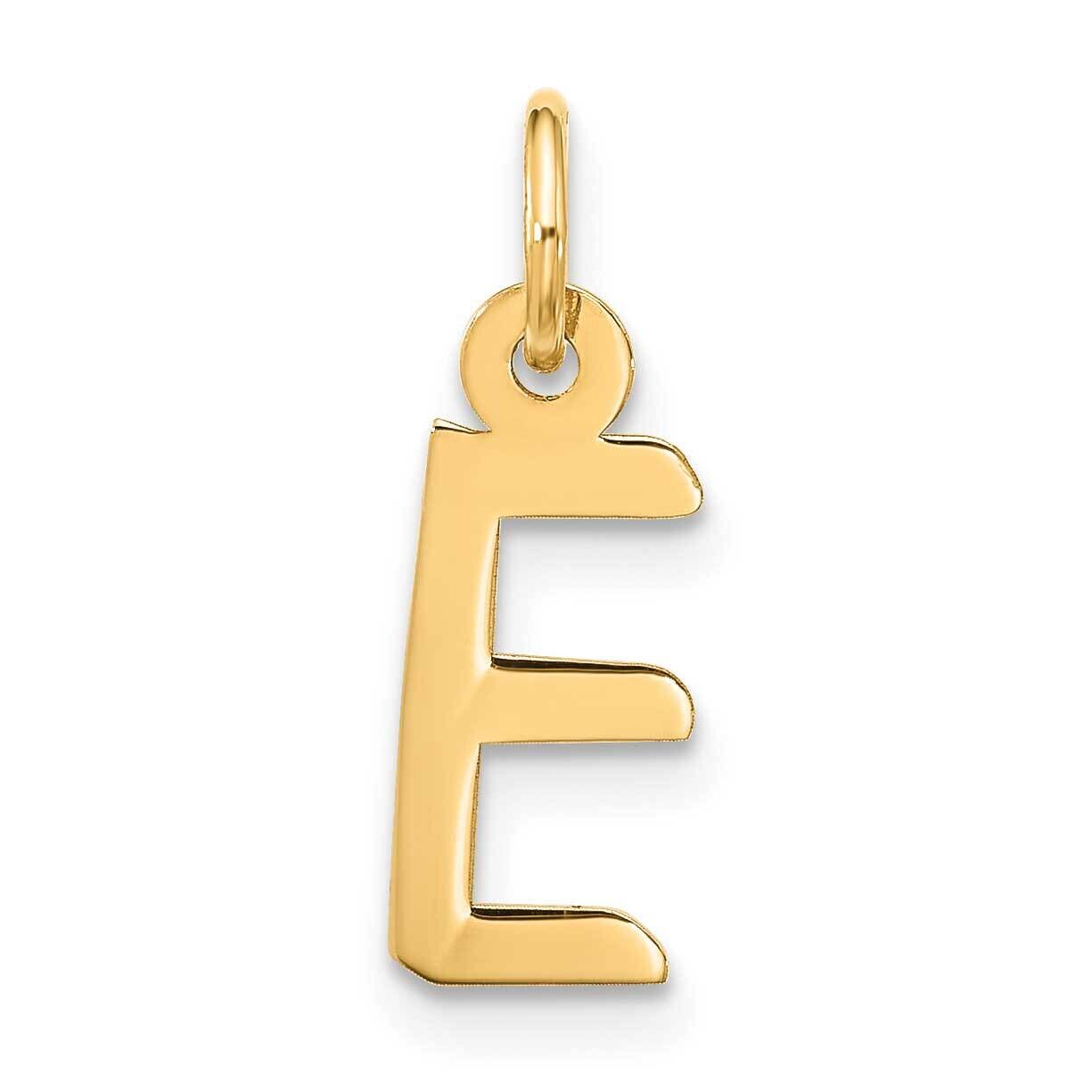 Large Slanted Block Initial E Charm 10k Gold 10YC1555E, MPN: 10YC1555E,