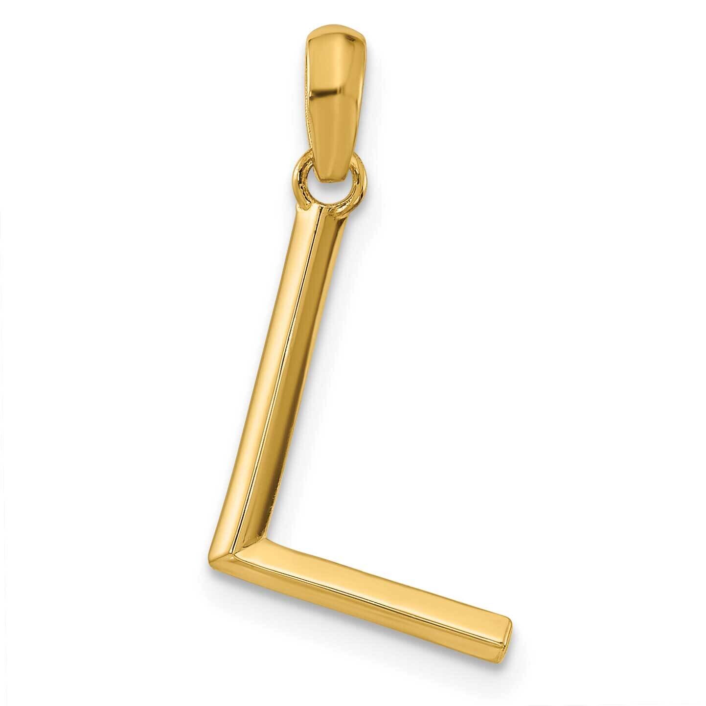 Fancy Pendant Letter L 14k Gold D5668L, MPN: D5668L,