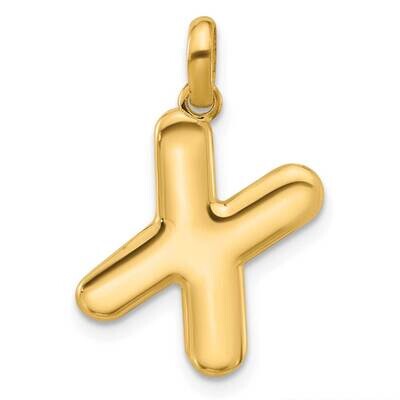 Fancy Pendant Letter X 14k Gold D5670X, MPN: D5670X,