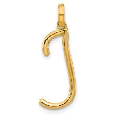 Fancy Pendant Letter J 14k Gold D5669J, MPN: D5669J,