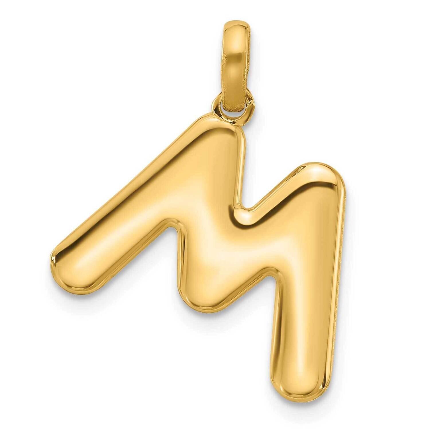 Fancy Pendant Letter M 14k Gold D5670M, MPN: D5670M,