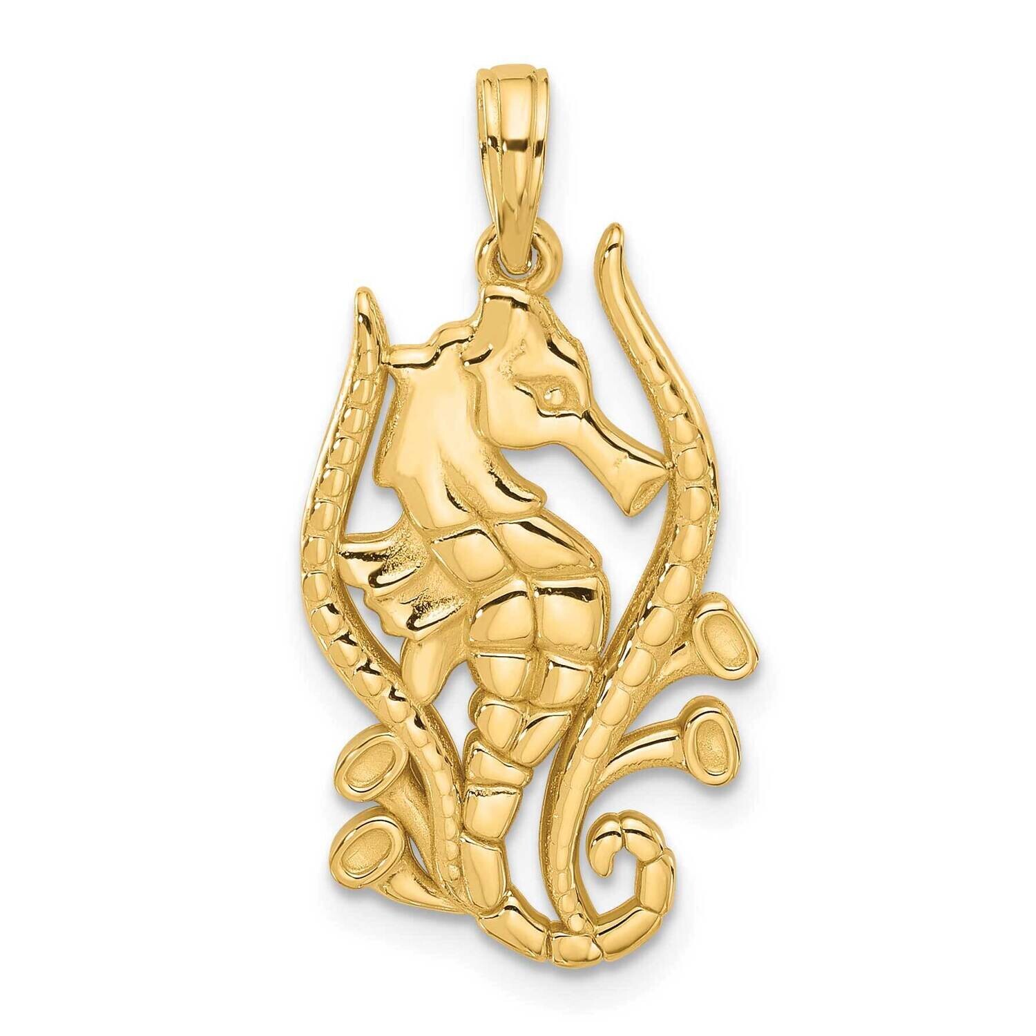 Fancy Seahorse Charm 14k Polished Gold D5566, MPN: D5566,