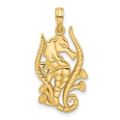 Fancy Seahorse Charm 14k Polished Gold D5566, MPN: D5566,