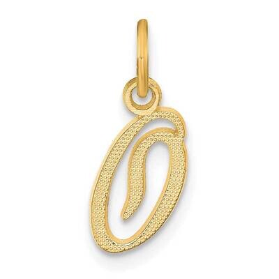 Script Letter O Initial Charm 14k Gold C564O, MPN: C564O, 196904088968
