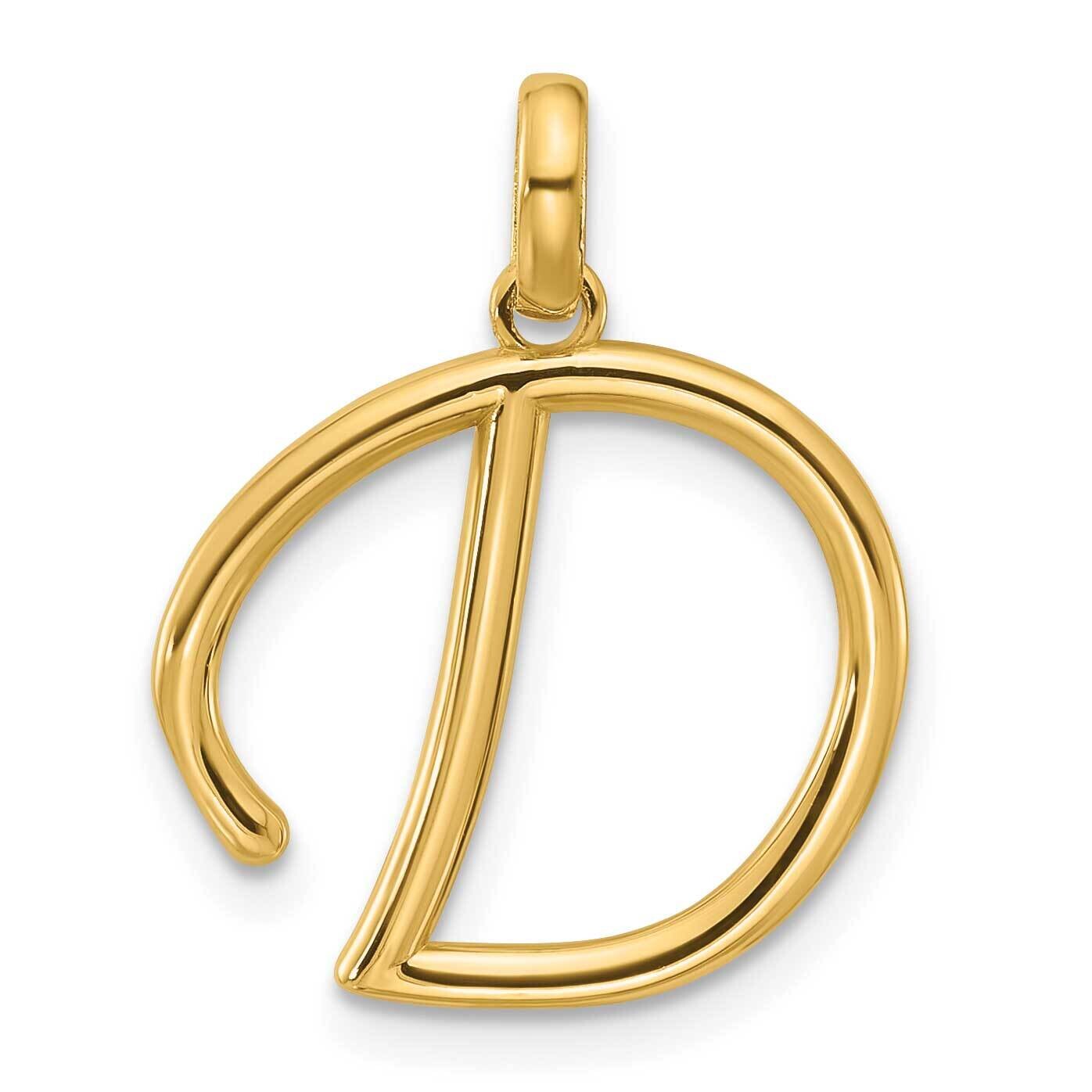 Fancy Pendant Letter D 14k Gold D5669D, MPN: D5669D,