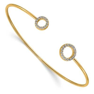 Diamond Flexible Bangle 14k Gold BM3712-025-YA, MPN: BM3712-025-YA, 883957164830