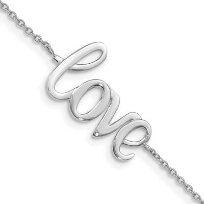 Polished Love Bracelet 7 Inch 14k White Gold FB1427W-7, MPN: FB1427W-7,